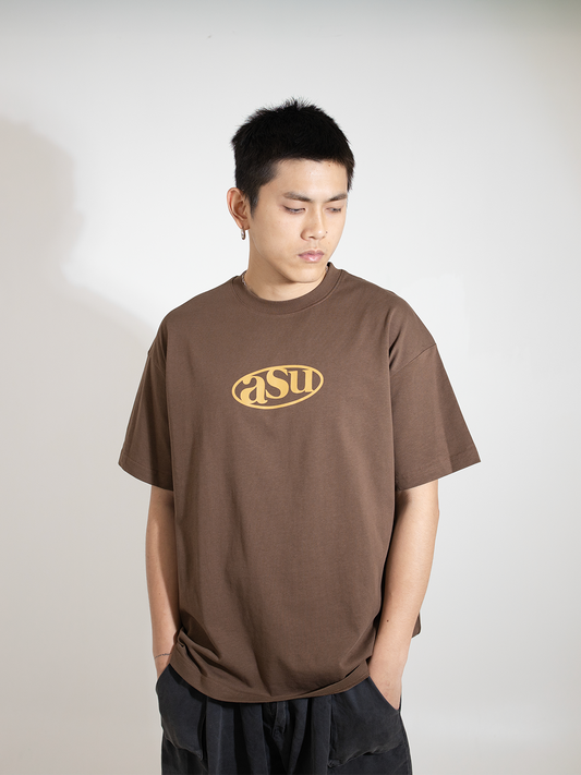 ASUNI ASU Logo Men’s Printed T-shirt (Brown)