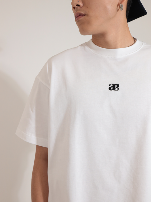 Anagram Embroidered Men’s Cotton T-shirt (white)