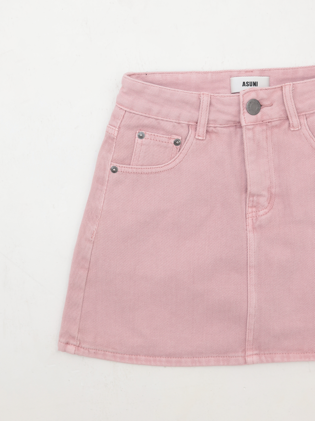 Barbie Doll Denim Mini Skirt In Pink