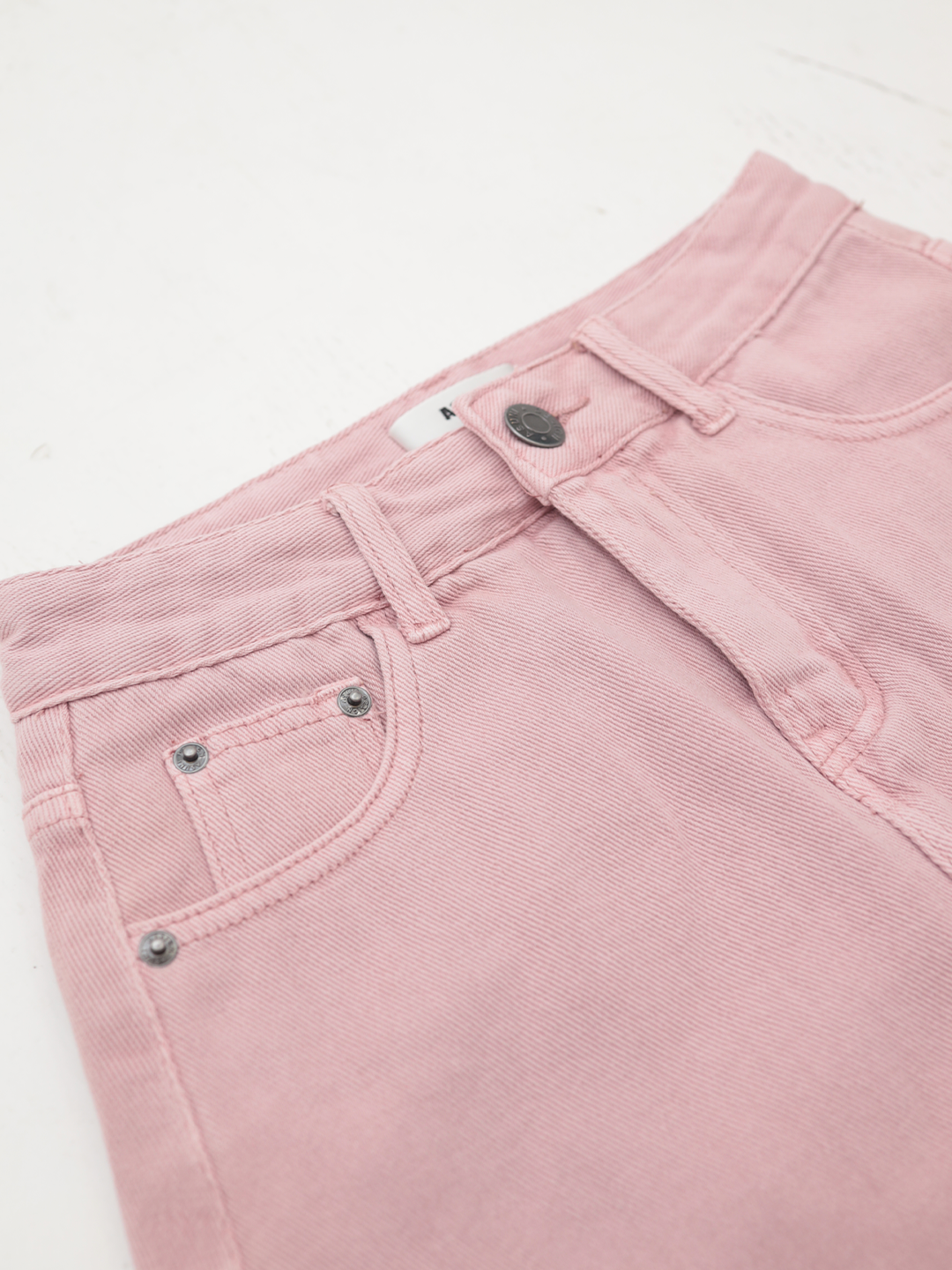 Barbie Doll Denim Mini Skirt In Pink