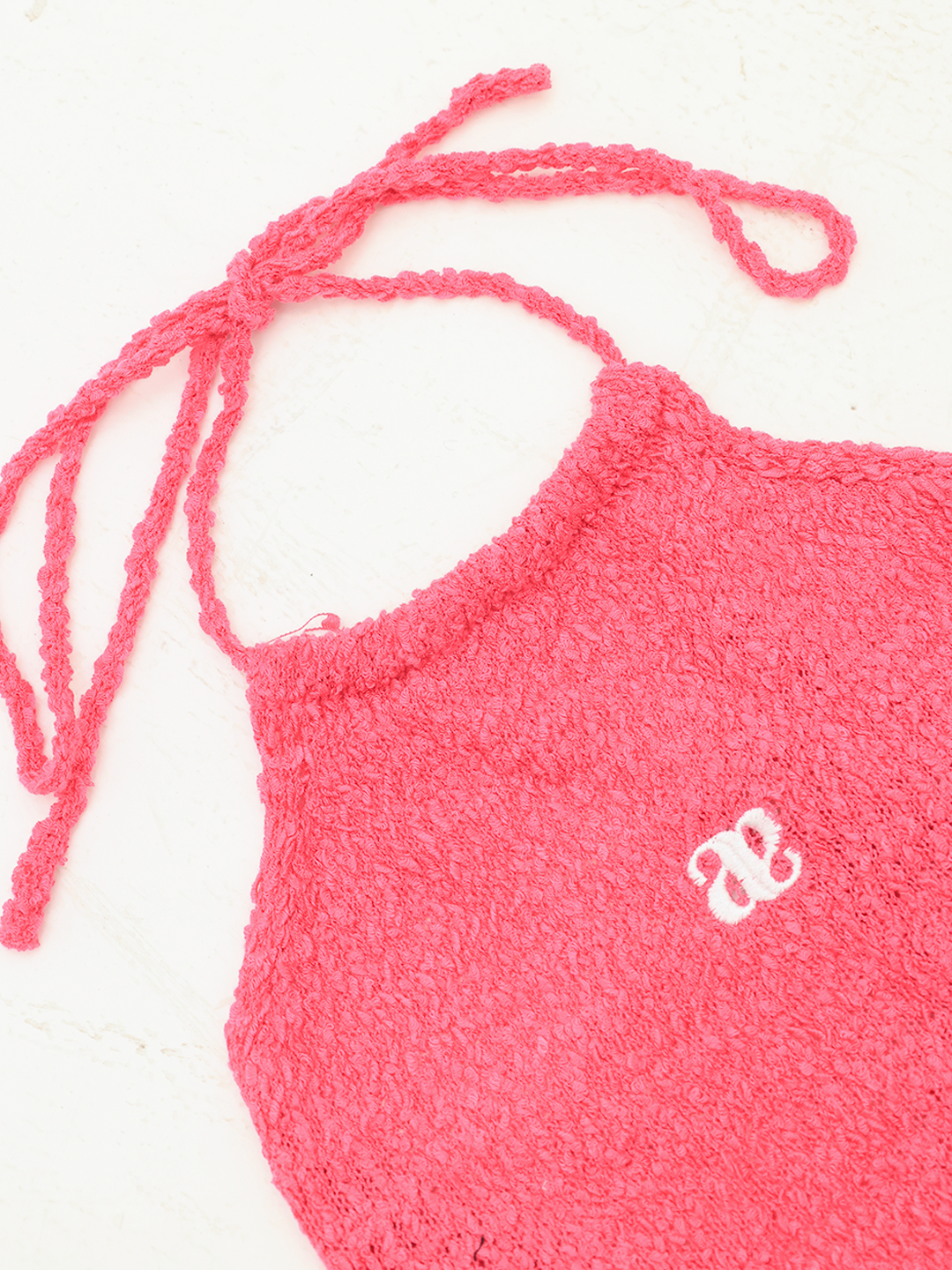 ASUNI Summer Crayon Apron Top In Pink