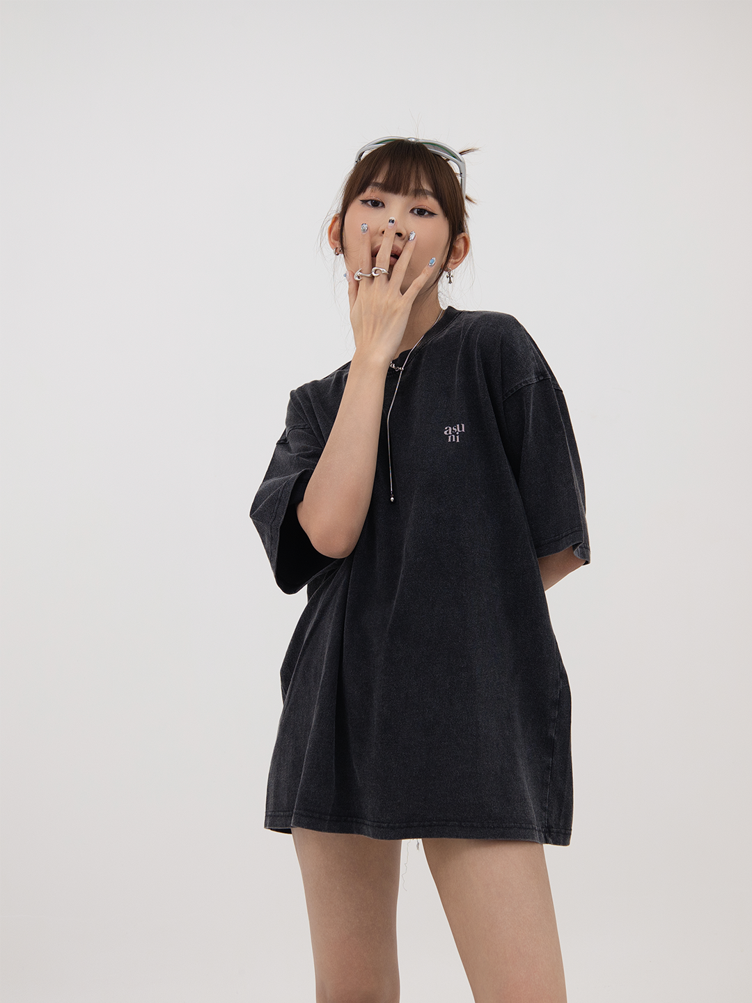 ASUNI Parfum Especial UniSex T-Shirt In Black