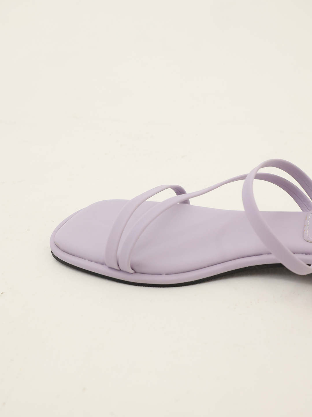 ASUNI Square Toe Candy Flip Flops in Purple