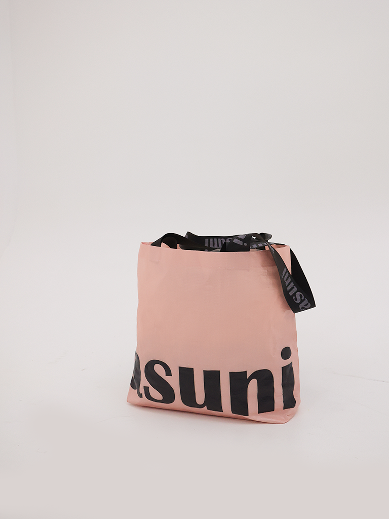asuni Pink Teal Reusable Shopping Tote Bag