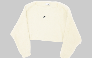 Anagram Fuzzy Wool Long Sleeves in White