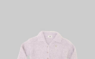 anagram fluffy front buttons top in pruple