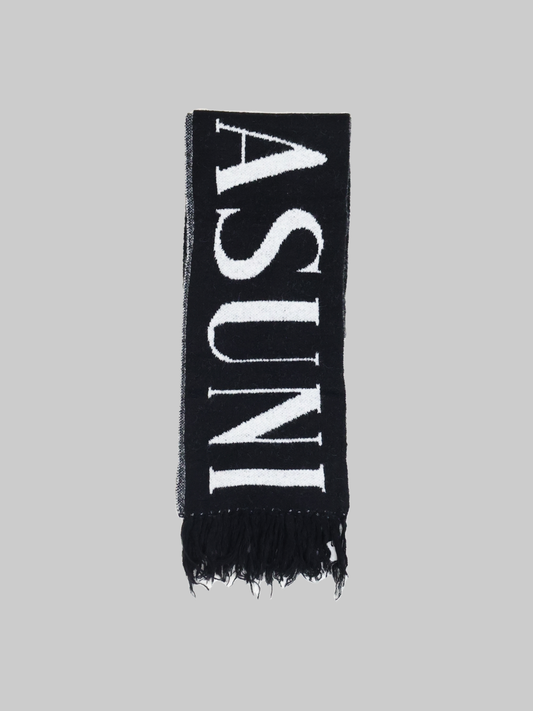 ASUNI Logo Scarf In Black
