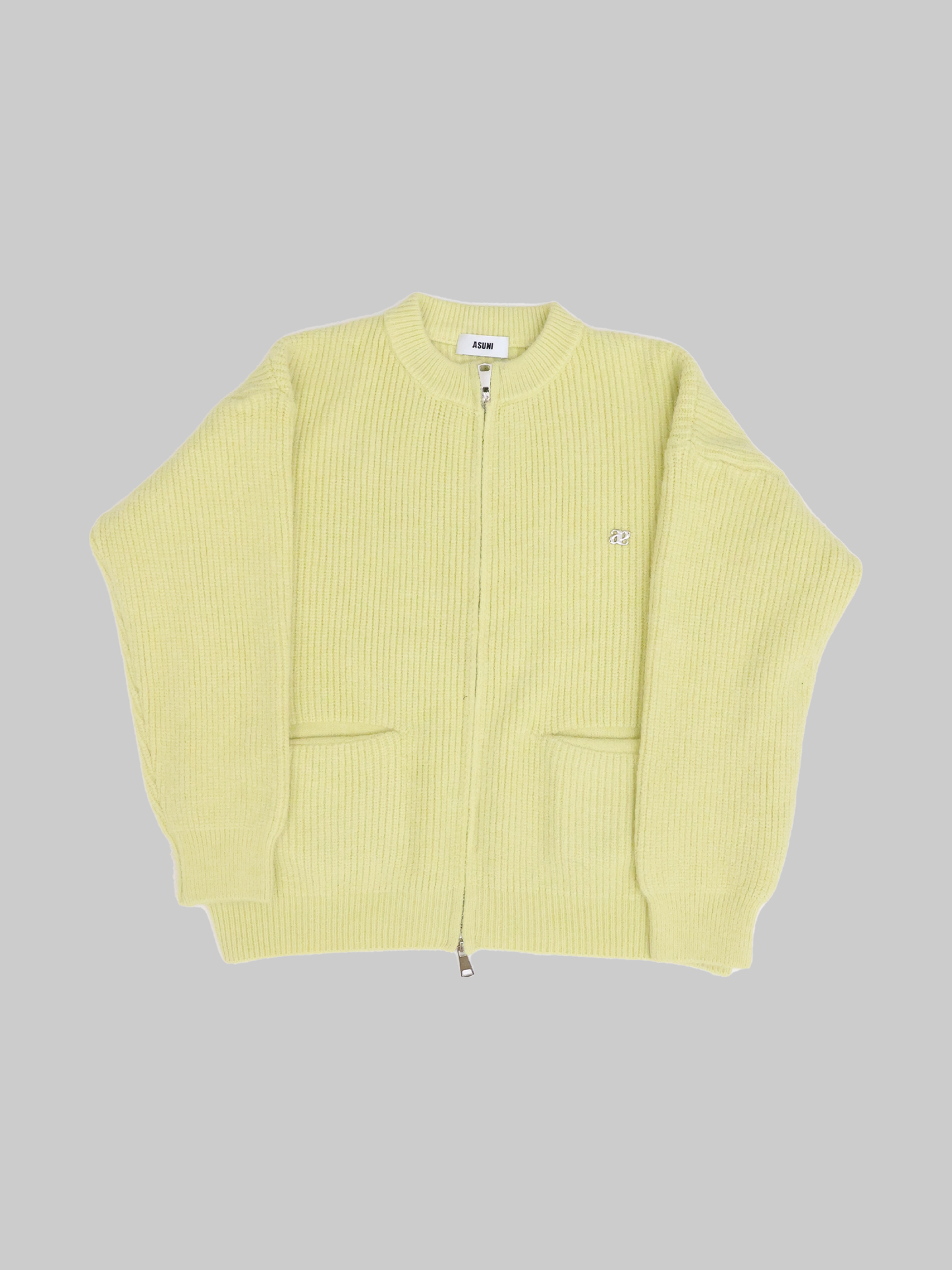 Cotton Candy Zip Up Jacket In Yellow