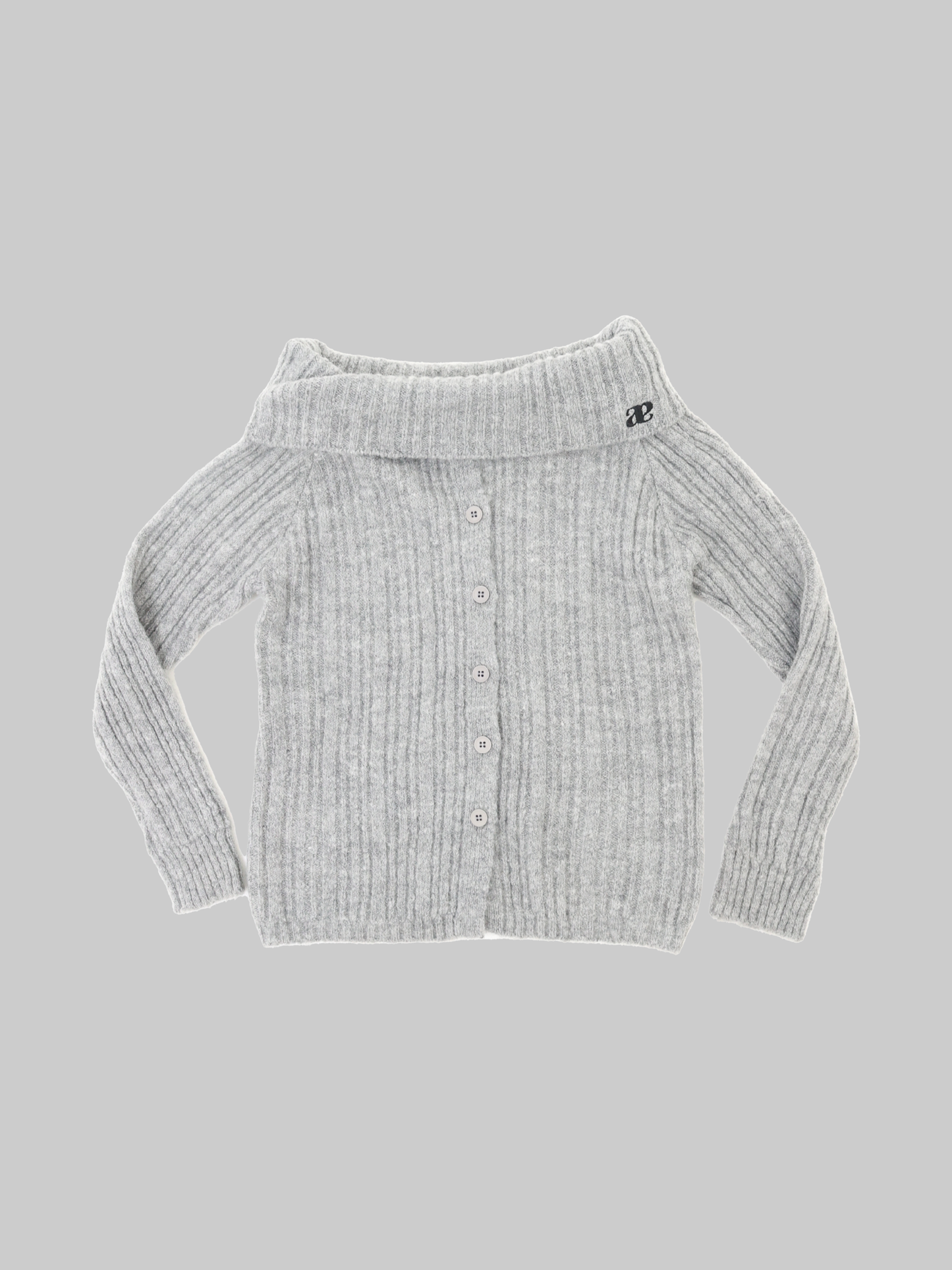 Anagram off-shoulder knitted sweater