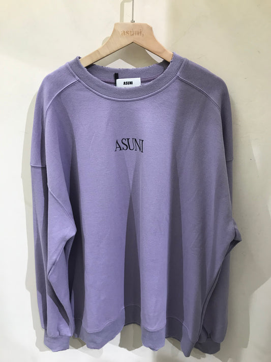 ASUNI Round Neck Sweatshirt in Purple