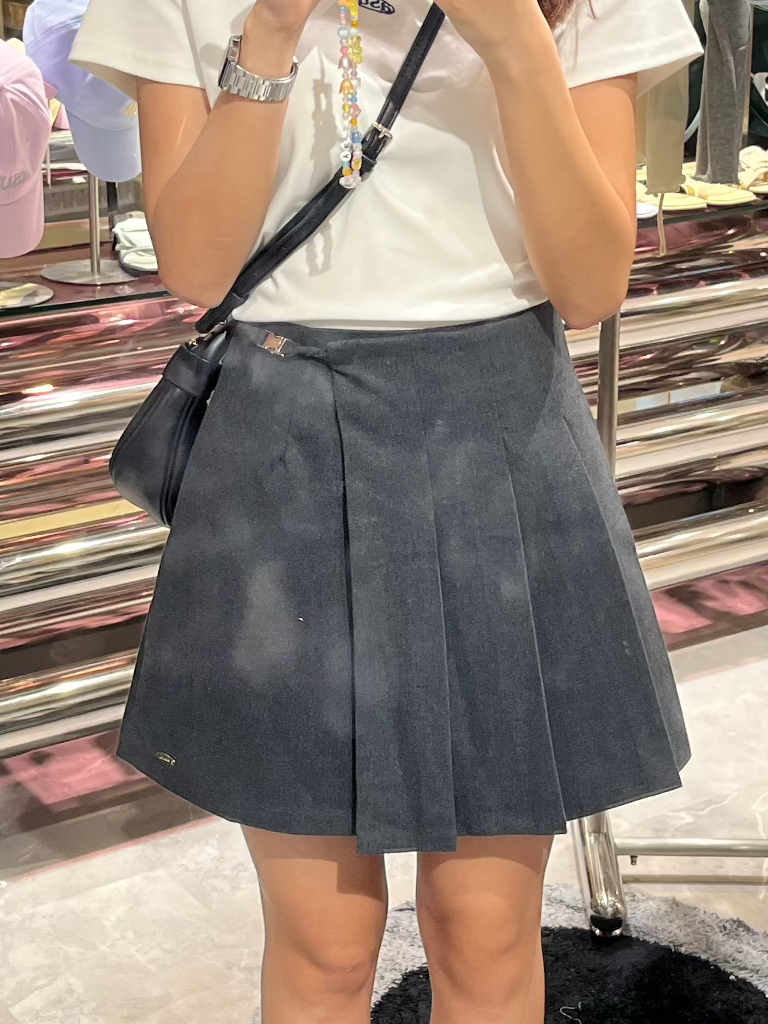 ASUNI Pleated Mini Skirt