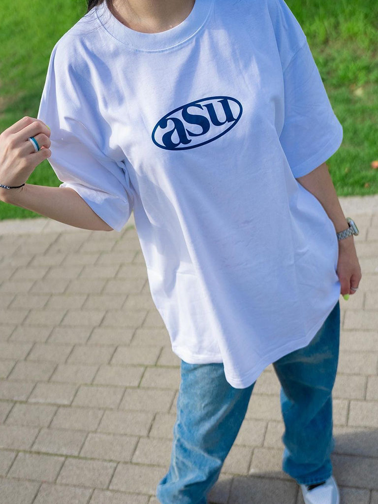 ASUNI ASU Logo Men’s Printed T-shirt (White)
