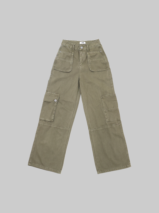 US Army Straight Legs Denim Pants In Green