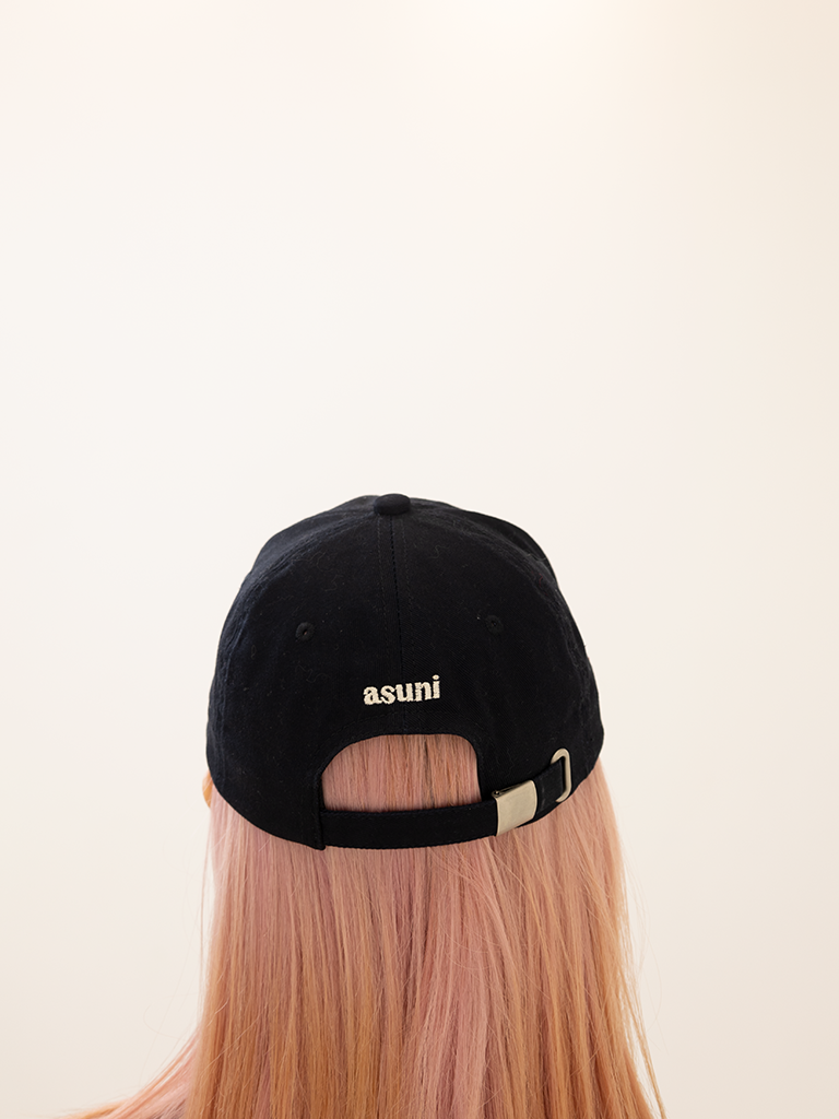Embroidered ASUNI Baseball Cap In Navy