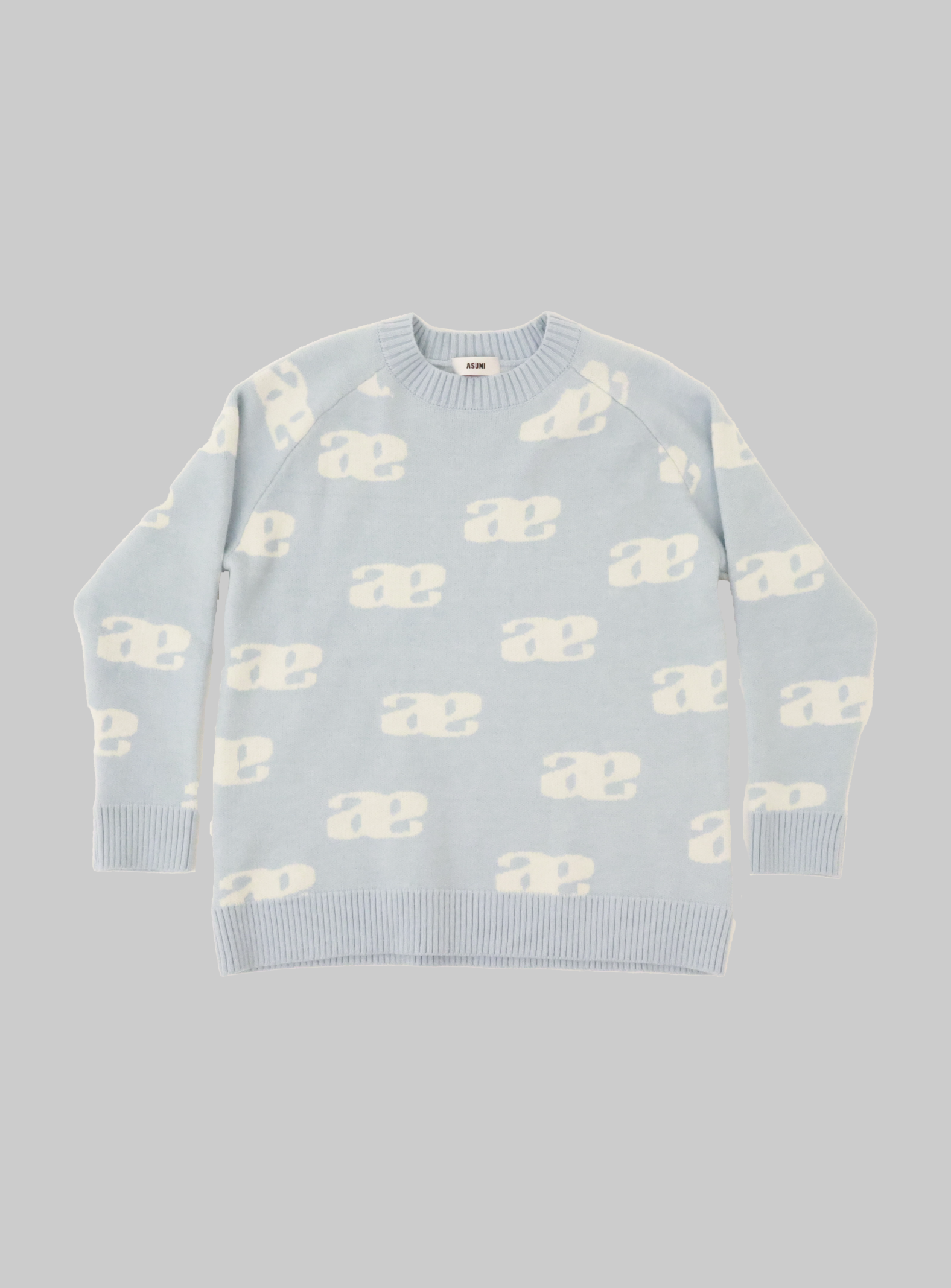 Anagram Knit Pullover Sweater In Blue