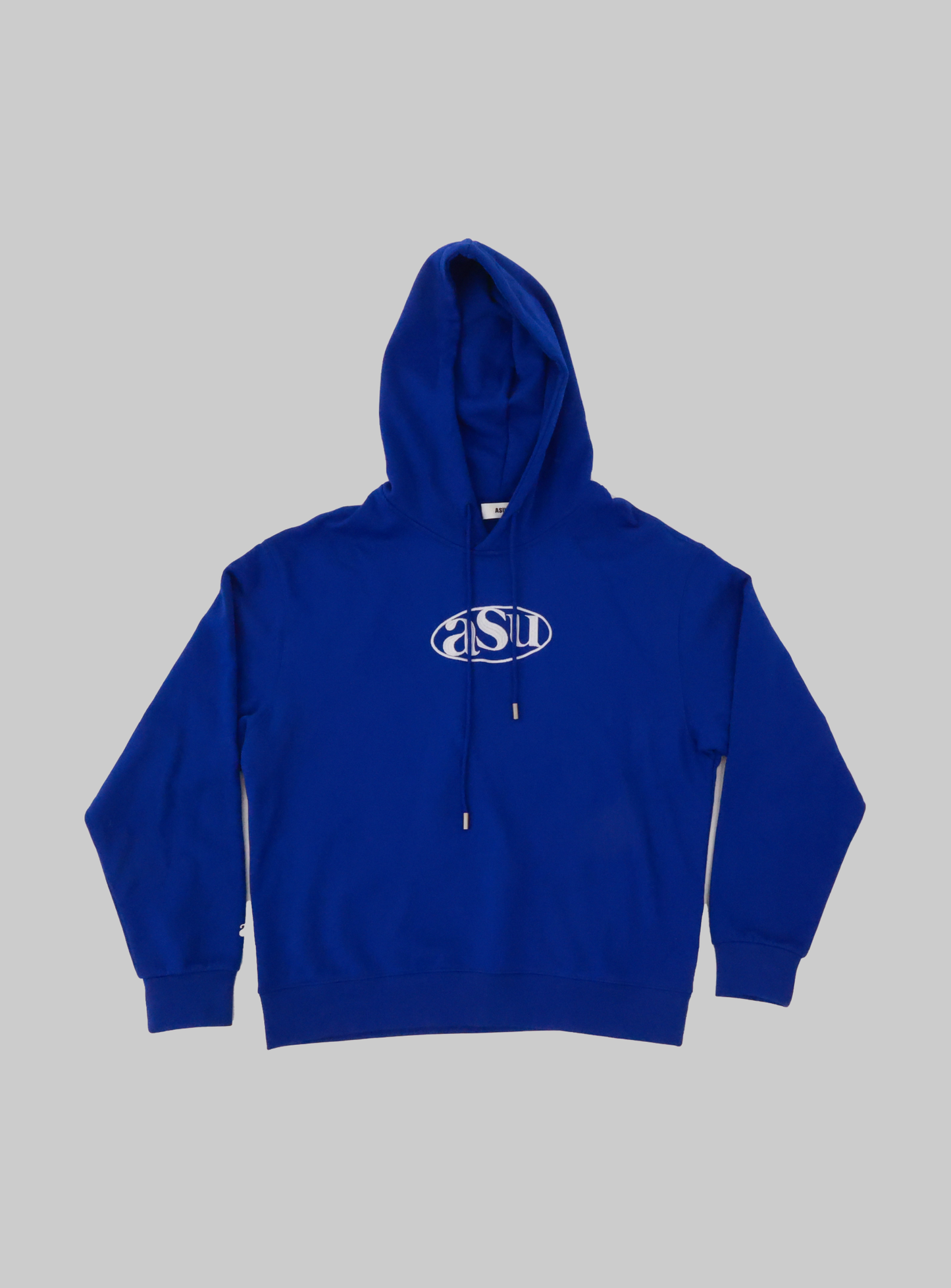 Embroidered ASUNI Hoodie In Blue