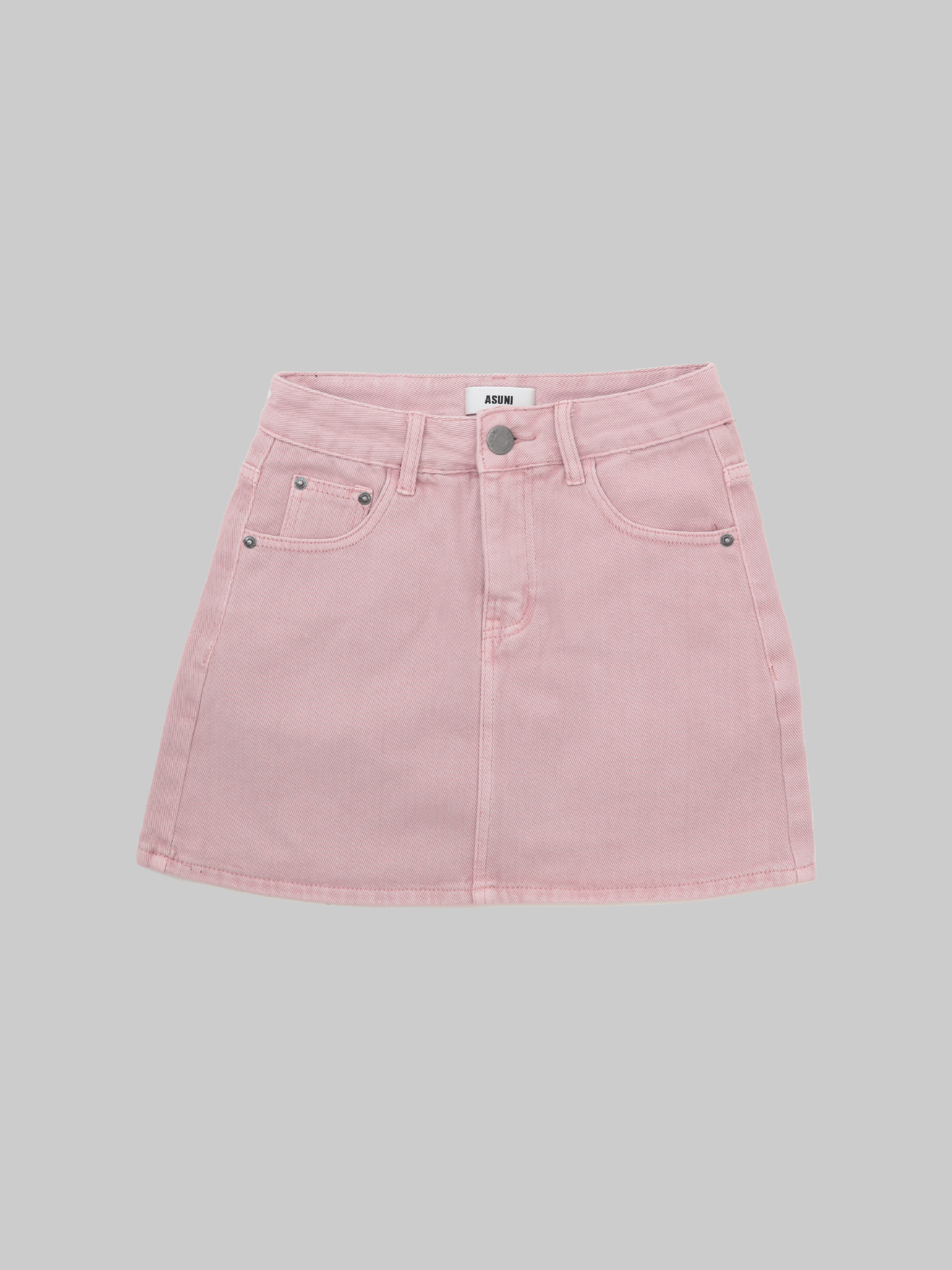 Barbie Doll Denim Mini Skirt In Pink