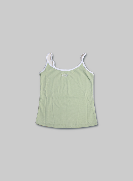 Unimade Ribbed Vest Top IN GREEN